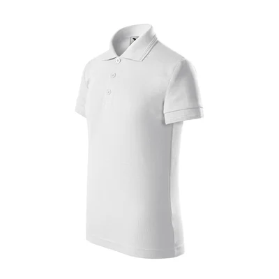 Malfini Kids T-shirt Pique Polo 222, size 134 cm, age 8 years, white