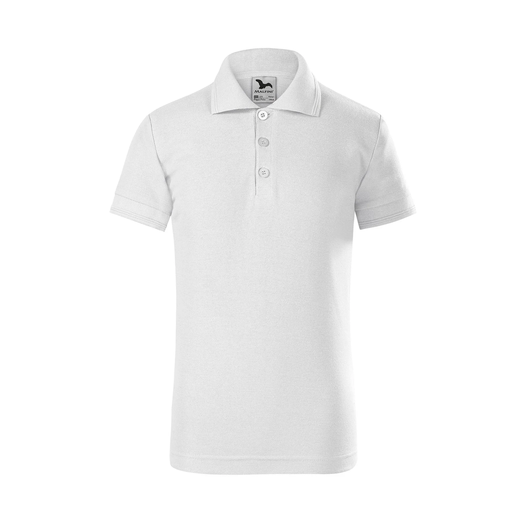Malfini Children’s T-shirt Pique Polo 222, size 158 cm, age 12 years, white