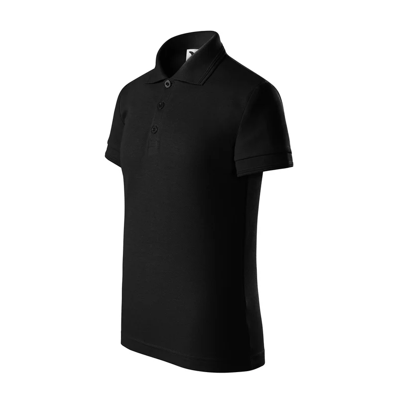 Malfini Children’s T-shirt Pique Polo 222, size 134 cm, age 8 years, black