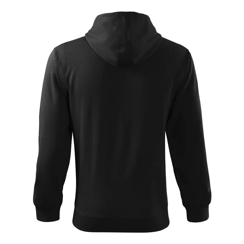 Malfini Men’s sweatshirt Zipper 410, fleece, size L, black