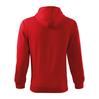 Malfini Men’s Sweatshirt Zipper 410, Fleece, Size XXL, Red