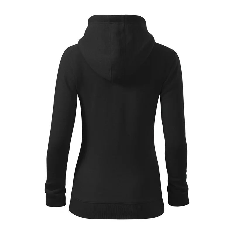 Malfini Women’s Sweatshirt Zipper 411, fleece, size L, black