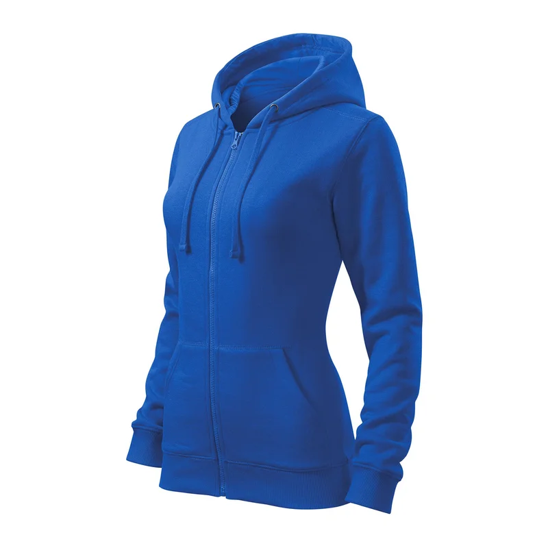 Malfini Women’s sweatshirt Zipper 411, fleece, size M, blue