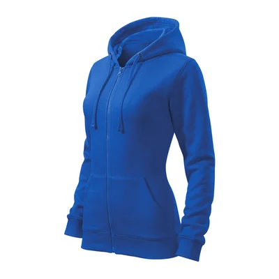Malfini Women’s Sweatshirt Zipper 411, fleece, size XXL, blue