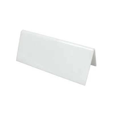 Plastic sign, 120 x 100 mm, white