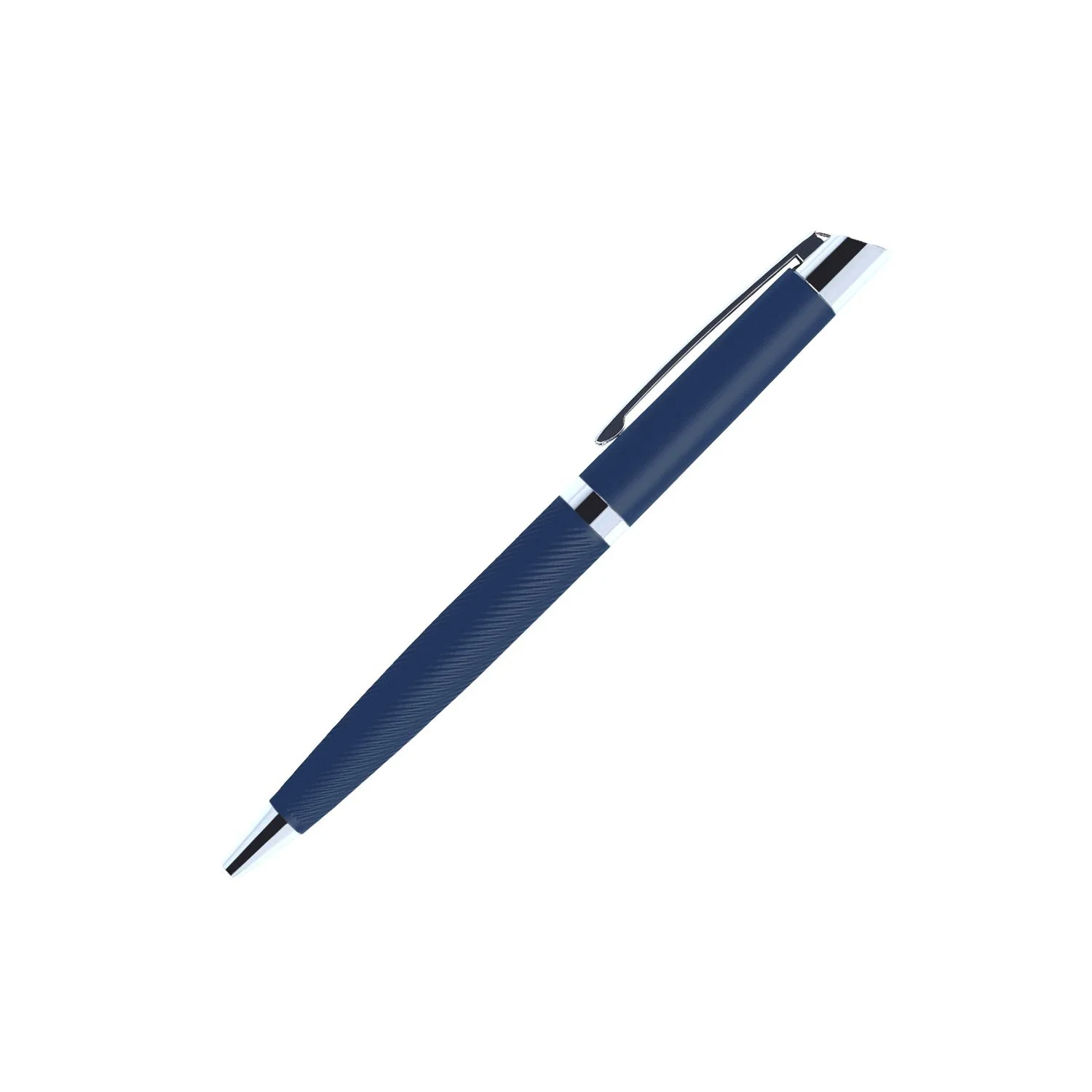 Warp ballpoint pen, metal, blue