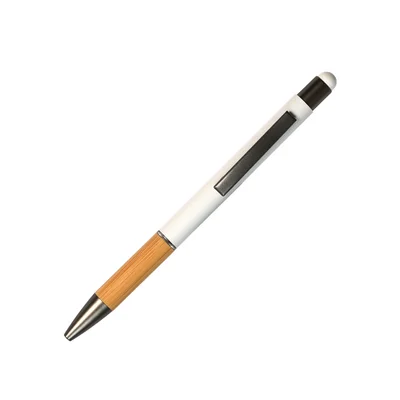 Ballpoint Pen Touch, metal, rubberized, white