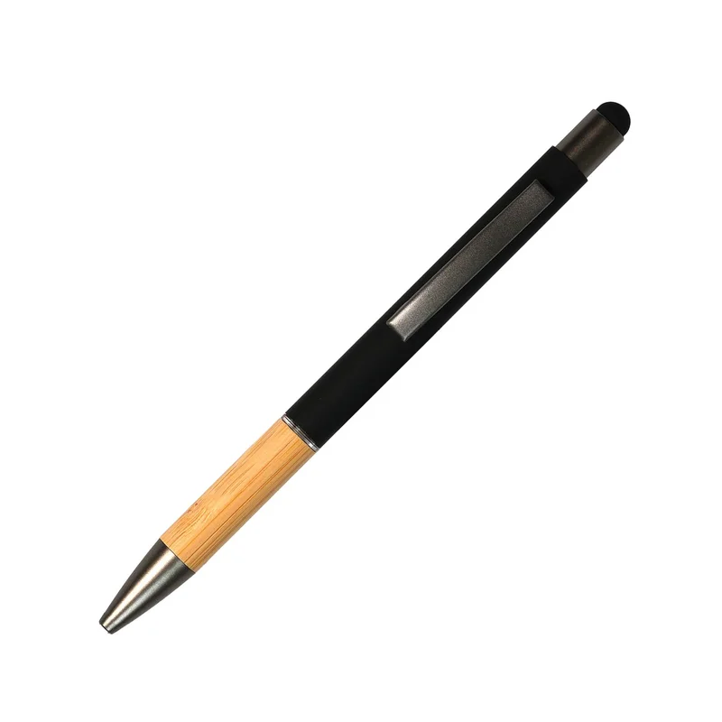 Ballpoint Pen Touch, metal, rubberized, black