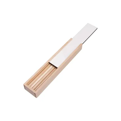 BESTSUB Wooden Box with 8 Colored Pencils