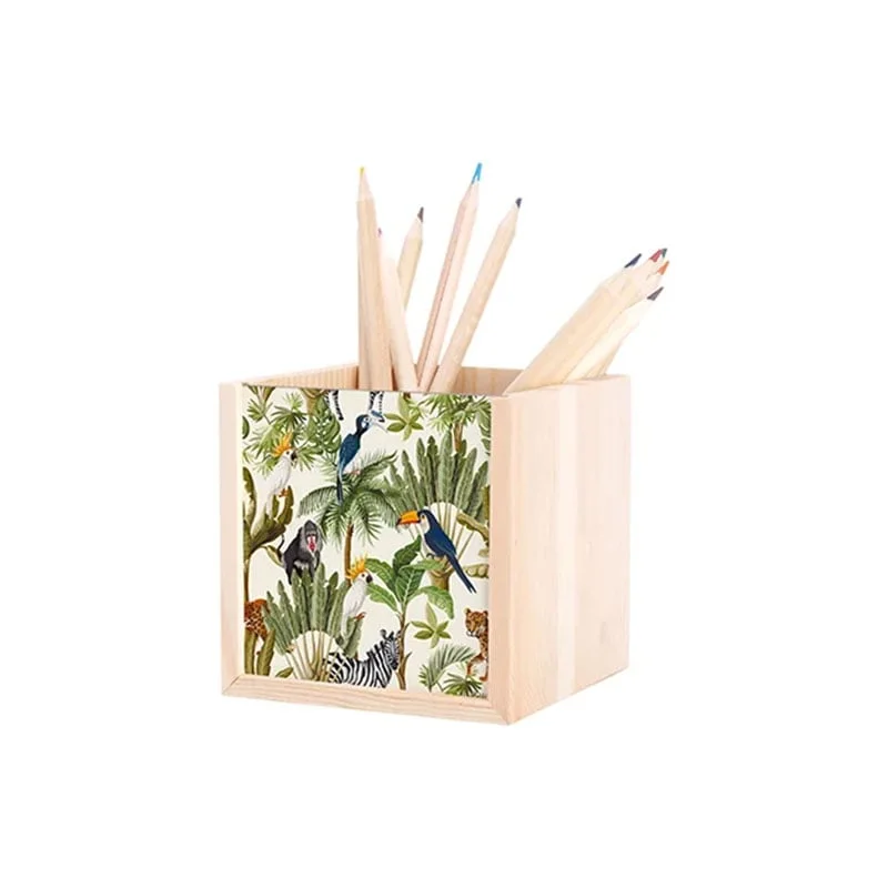 BESTSUB Pencil Holder with Sliding Insert for Printing