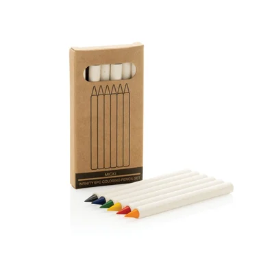 Micki GSR Infinity Coloured Pencils, long-lasting, 6 colours, in box