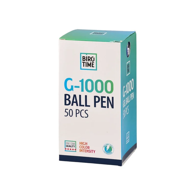 Гел ролер Biro Time G-1000, с капачка, 0.7 mm, син