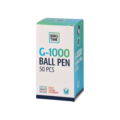 Гел ролер Biro Time G-1000, с капачка, 0.7 mm, син