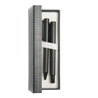 Viceroy Pen and rollerball set, metal, black
