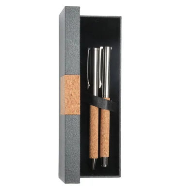 Set ballpoint pen and roller Grace Cork, metal
