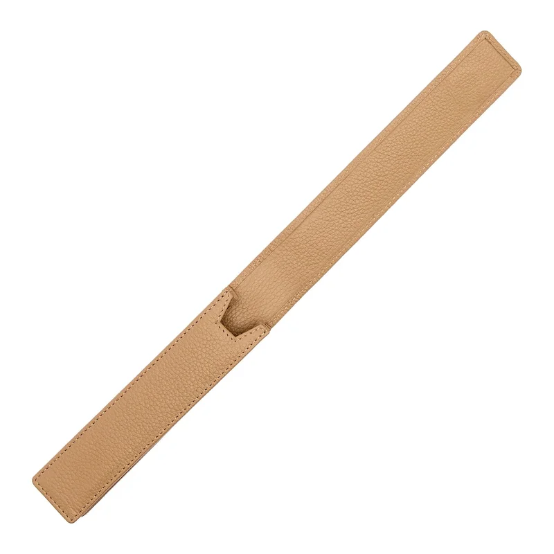 Hugo Boss Classic Grained single pen sleeve, caramel