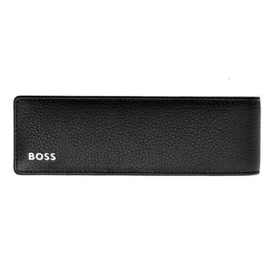 Hugo Boss Case Classic Grained, for two writing instruments, black