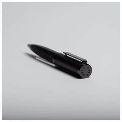 Hugo Boss Ballpoint Pen Formation Herringbone, in Box, Black