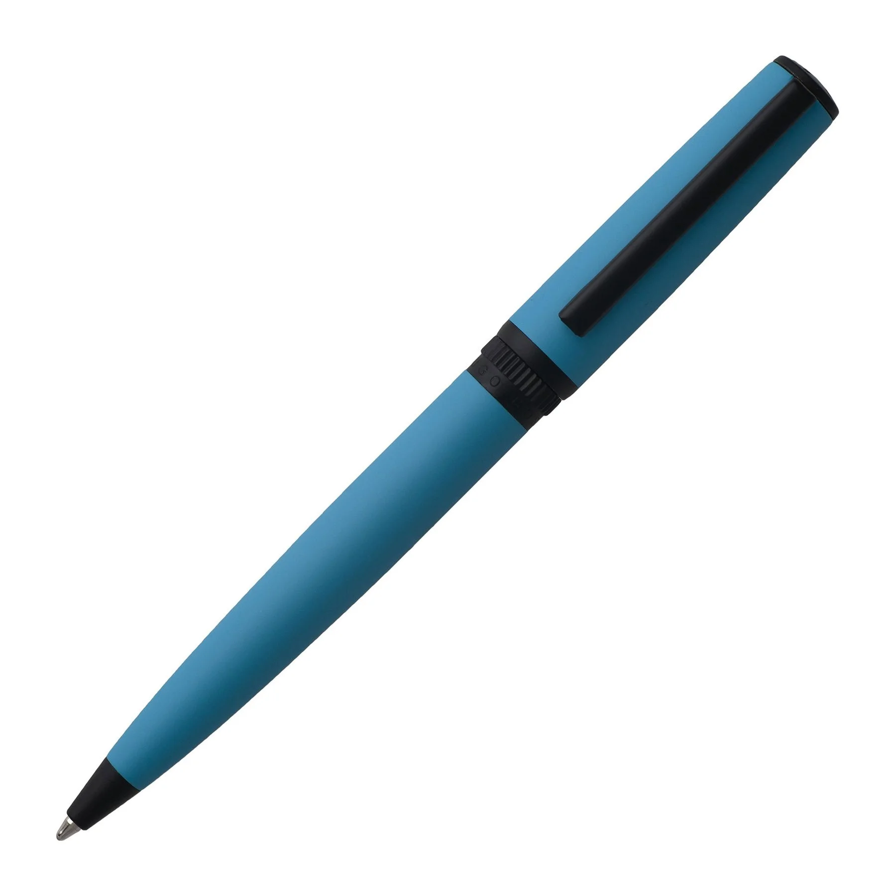 Hugo Boss Ballpoint Pen Gear Matrix Teal, boxed, blue