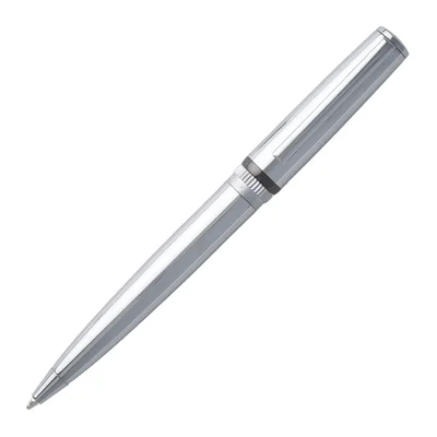 Hugo Boss Химикалка Gear Metal, в кутия, сребриста