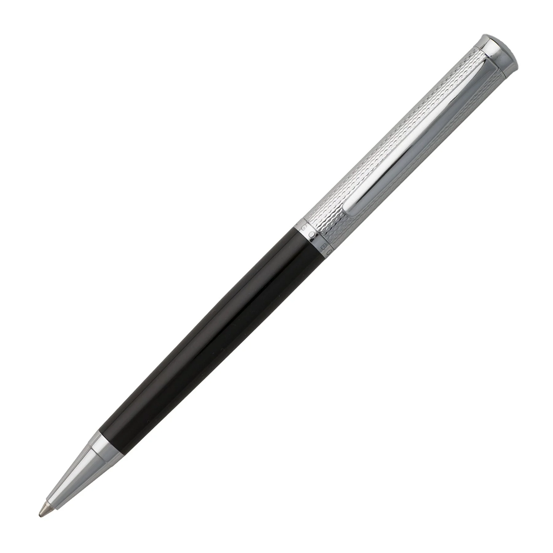 Hugo Boss Ballpoint Pen Sophisticated Diamond, in box, grey-black