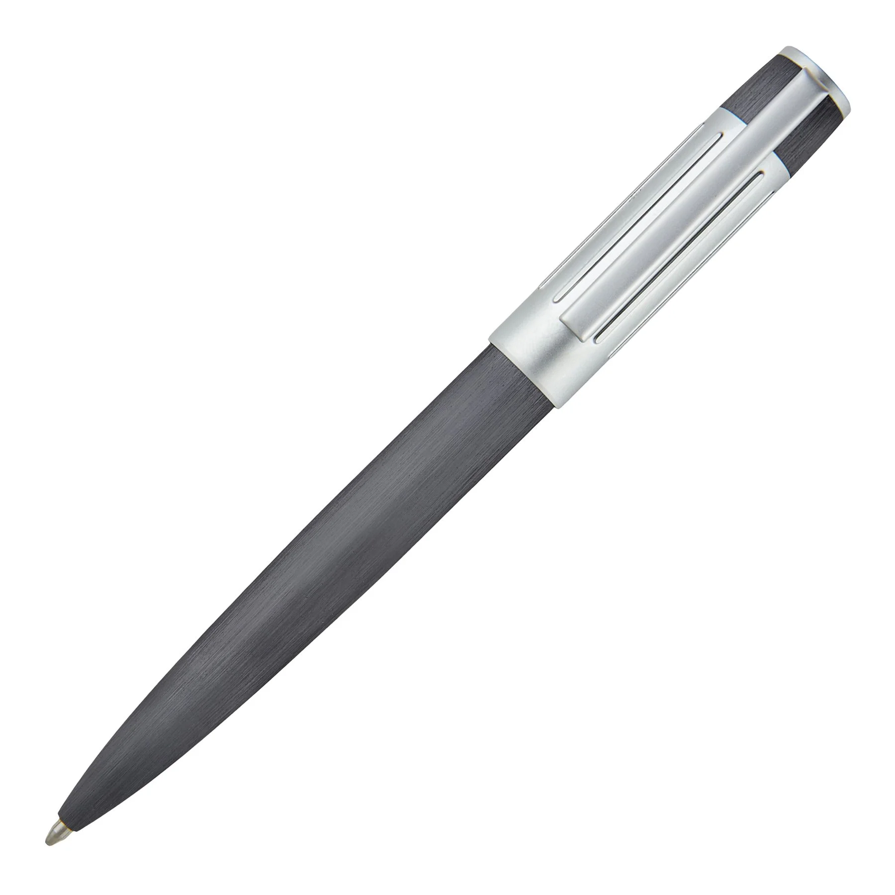 Hugo Boss Pen Gear Ribs, matte, in box, chrome