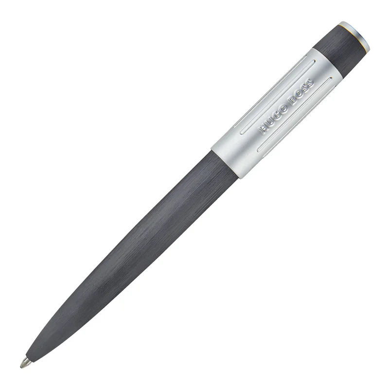 Hugo Boss Pen Gear Ribs, matte, in box, chrome