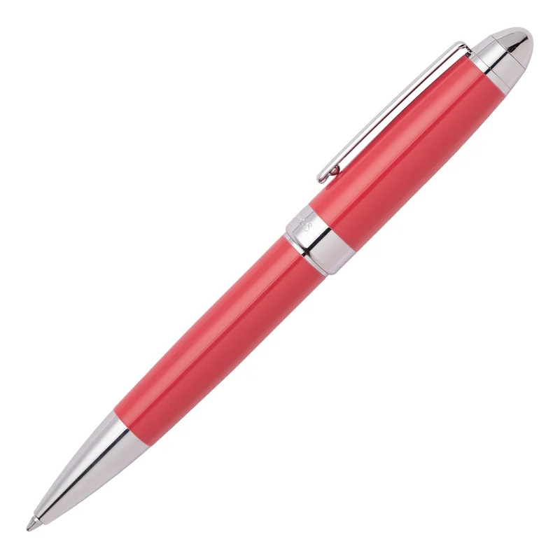 Hugo Boss Pen Icon, in box, chrome, coral