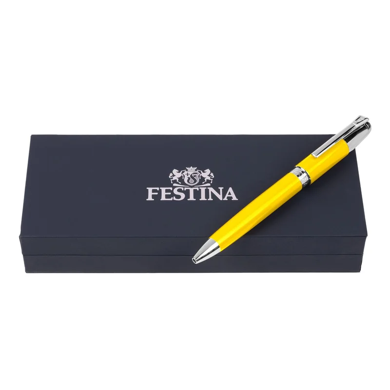 Festina Ballpoint Pen Classicals Chrome, in box, yellow
