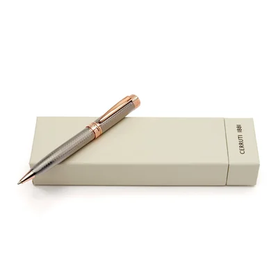 Cerruti 1881 Ballpoint Pen Zoom Diamond, in box, copper colour