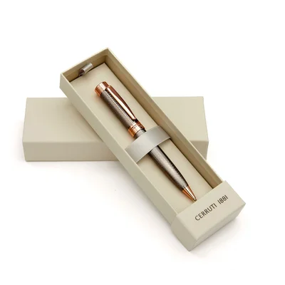 Cerruti 1881 Ballpoint Pen Zoom Diamond, in box, copper colour