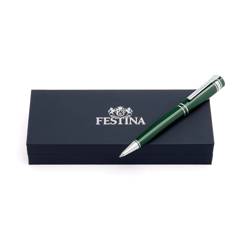 Festina Химикалка Bold Classic, в кутия, зелена