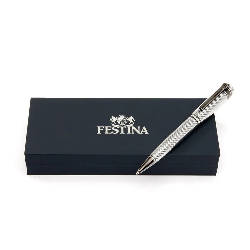 Ballpoint pen Festina Bold Stripe, in box, chrome