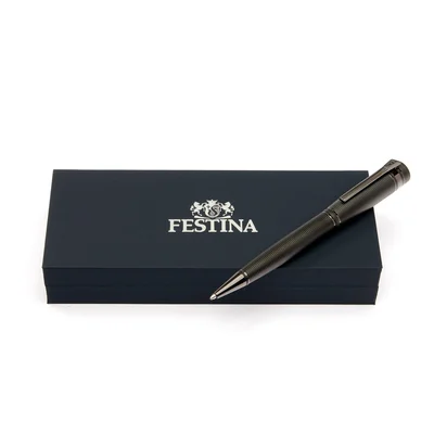 Festina Ballpoint Pen Bold Stripe, in Box, Black