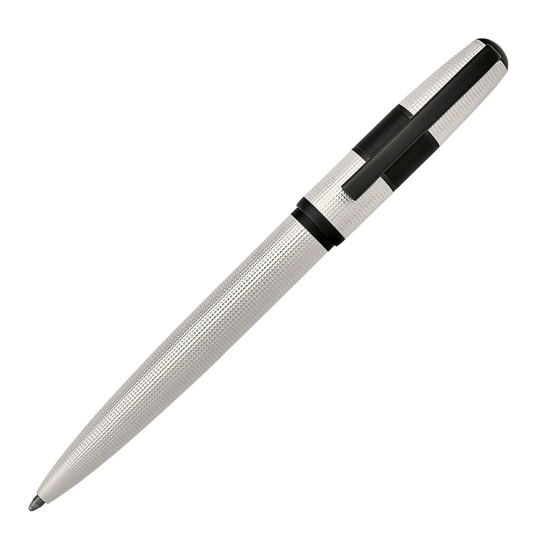 Hugo Boss Ballpoint Pen Grid Pearl, in box, black-white