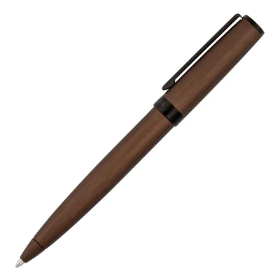 Hugo Boss Ballpoint Pen Gear Brushed, in box, khaki