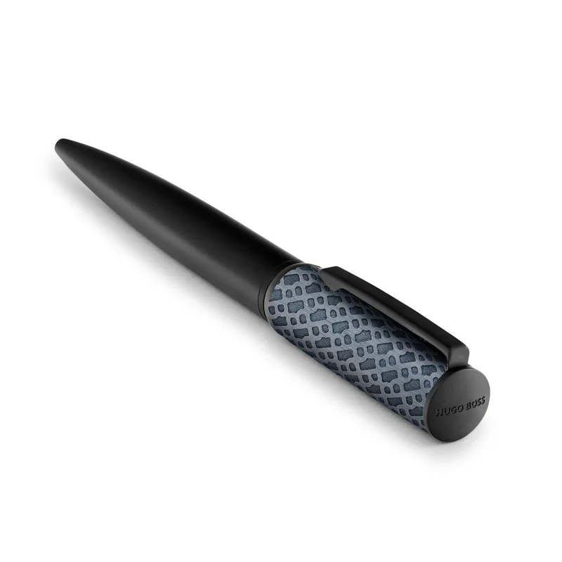 Hugo Boss Ballpoint pen Arche Monogram, black-blue