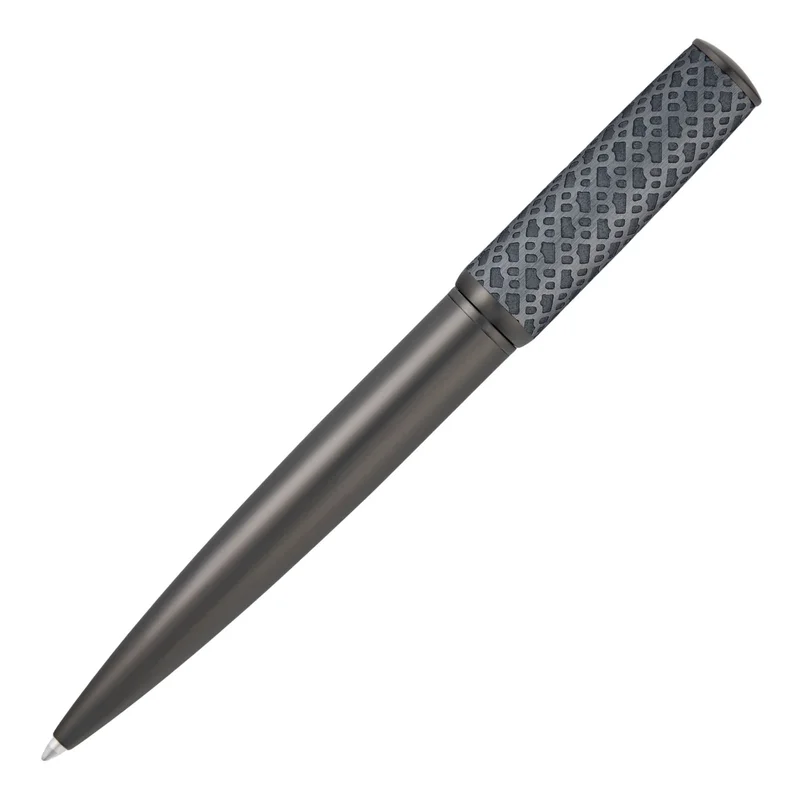 Hugo Boss Химикалка Arche Monogram, тъмносива