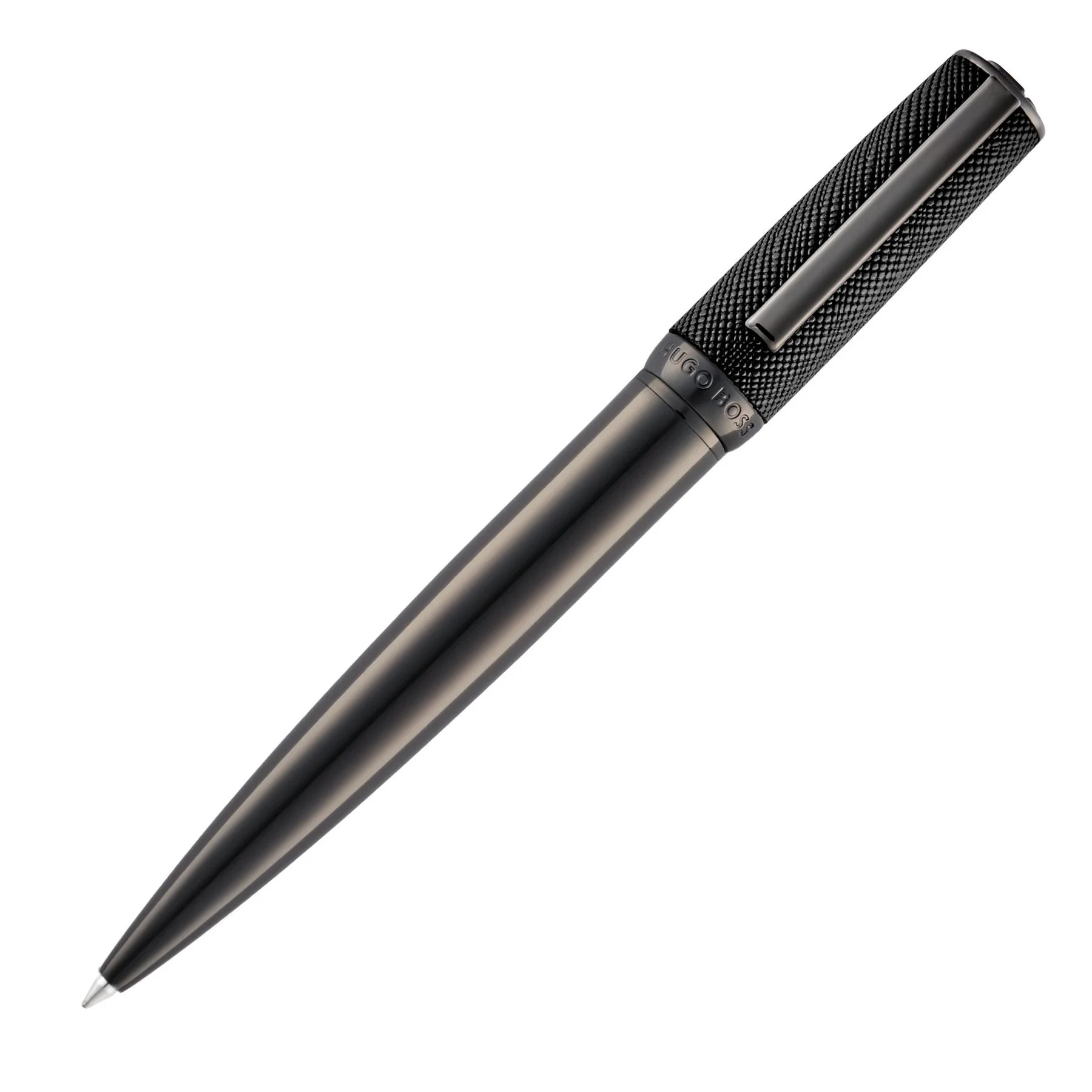 Hugo Boss Ballpoint pen Double B Saffiano, black