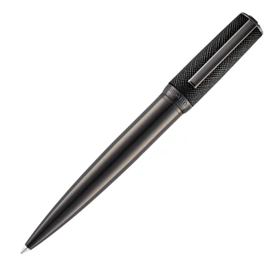 Hugo Boss Ballpoint pen Double B Saffiano, black
