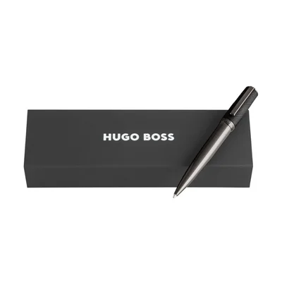 Hugo Boss Ballpoint pen Double B Saffiano, black