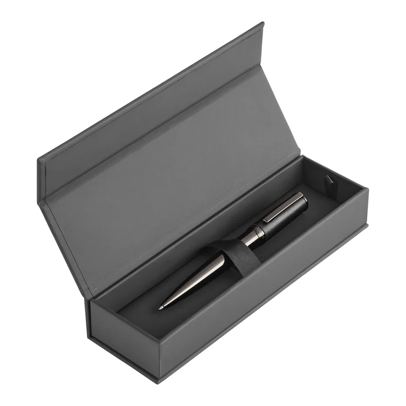 Hugo Boss Ballpoint pen Double B Saffiano, black
