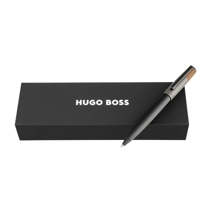Hugo Boss Ballpoint pen Gear Balance, black-brown