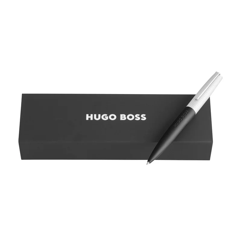 Hugo Boss Химикалка Illusion Arcade, черно-сребриста