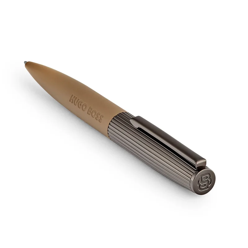 Hugo Boss Ballpoint pen Illusion Arcade, brown-grey