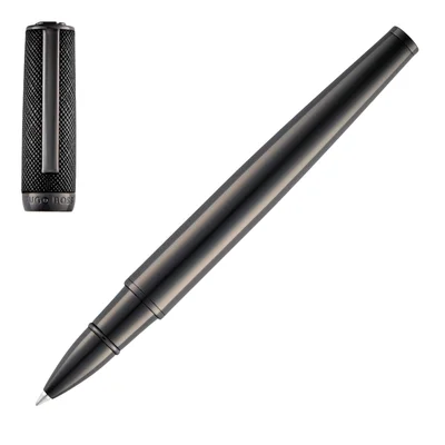 Hugo Boss Rollerball Double B Saffiano, black