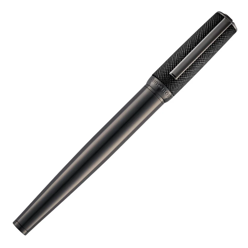 Hugo Boss Rollerball Double B Saffiano, black