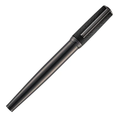 Hugo Boss Rollerball Double B Saffiano, black