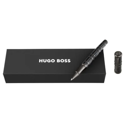 Hugo Boss Ролер Frame Grid, черно-сив