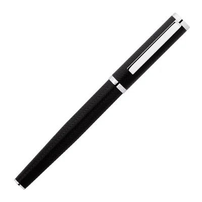 Pen Hugo Boss Formation Herringbone, in box, silver-black